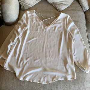 Loose tunic top - off white or cream color